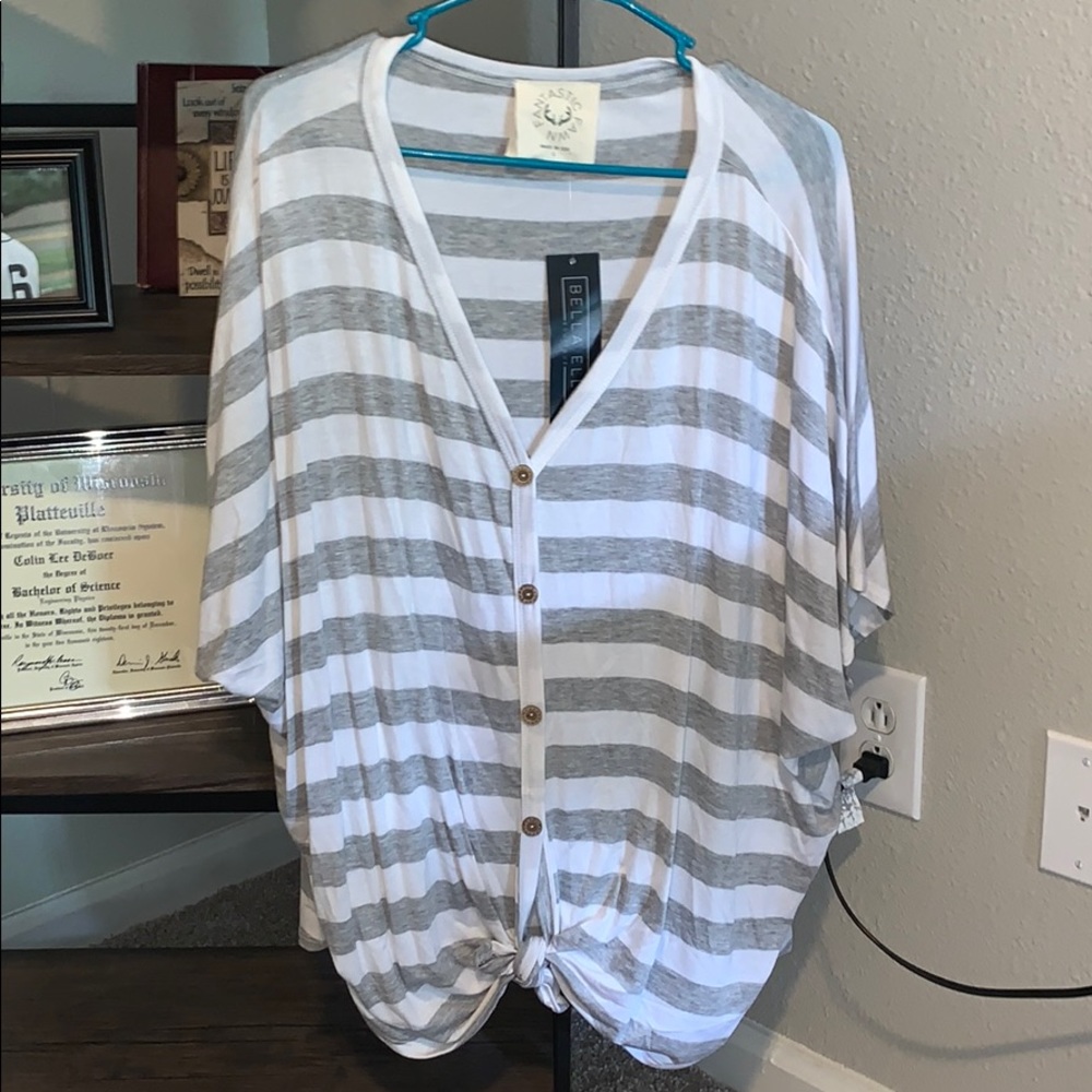 Oversized button down t-shirt